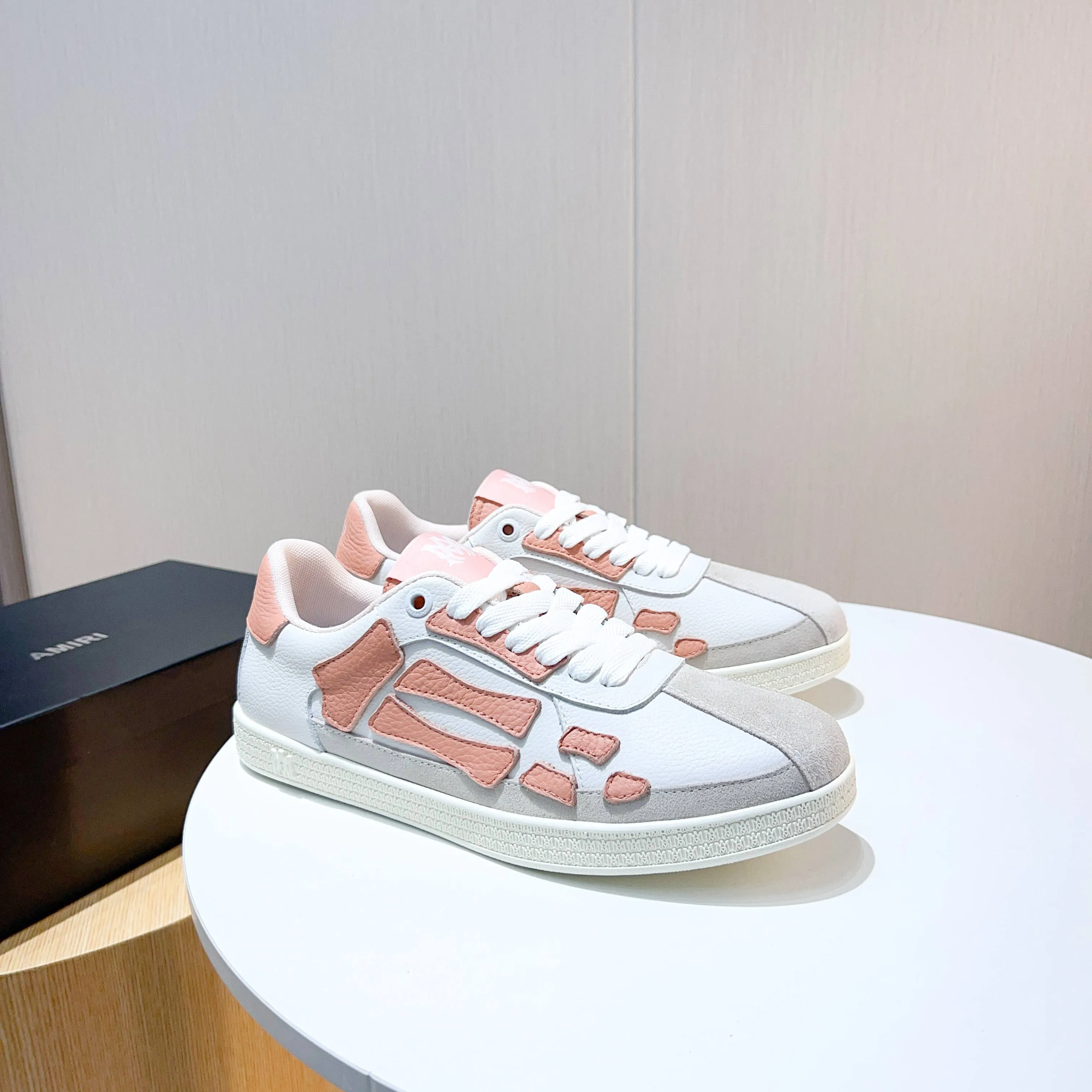 Men's shoes 💰420 [New style] 🌲🌲Balmain - New Amiri trendy shoes, low-top casual sports shoes, the same style as celebrities, made of selected pebbled cowhide and frosted cowhide, original outsole, comfortable on the feet, high-end workmanship, welcome to buy. Size: 39-45 (46 customized)